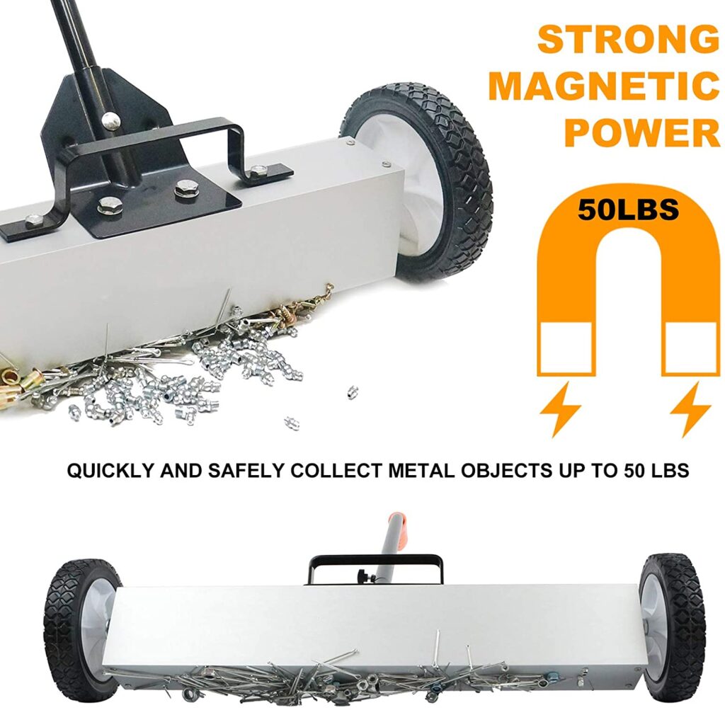 Porte-balai Magnétique Robuste (2 Pièces) - Support Sans Perçage Pour Outils De Garage, Cuisine, Buanderie - Forte Adhérence
