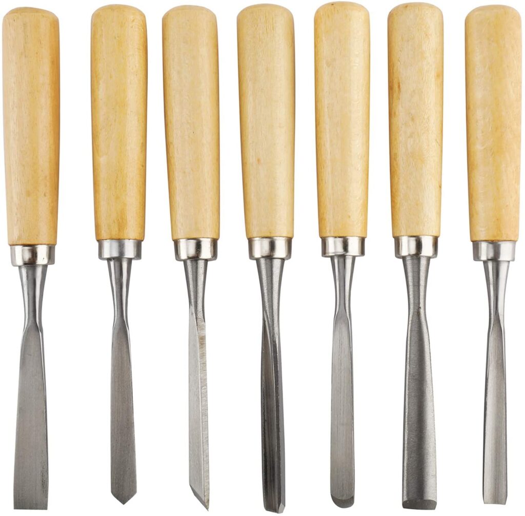 SET DE SCULPTURE SUR BOIS 6 PCS HOLZMANN SCH6TLG