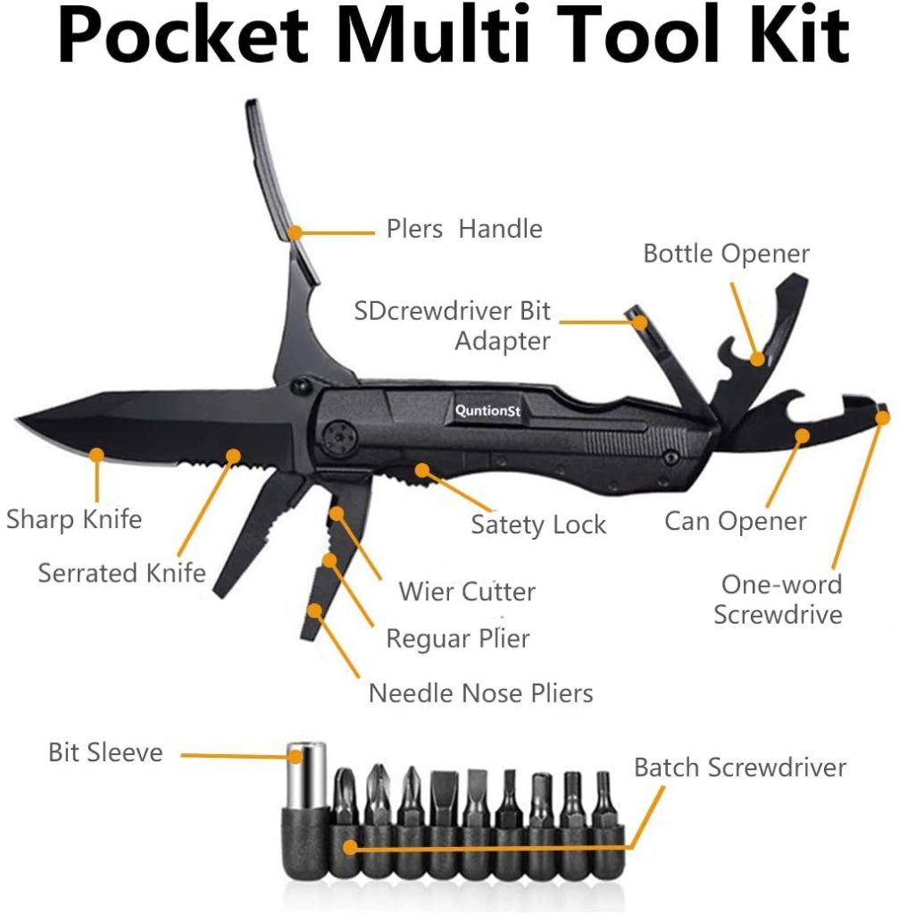 Outil Multifonction EDC En Titane – Survival, Simple Et Durable (neuf)