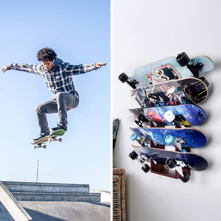BIKO Support Mural Premium Pour Skateboard - Fixation Solide Et Facile Pour Exposer Vos Planches Avec Style